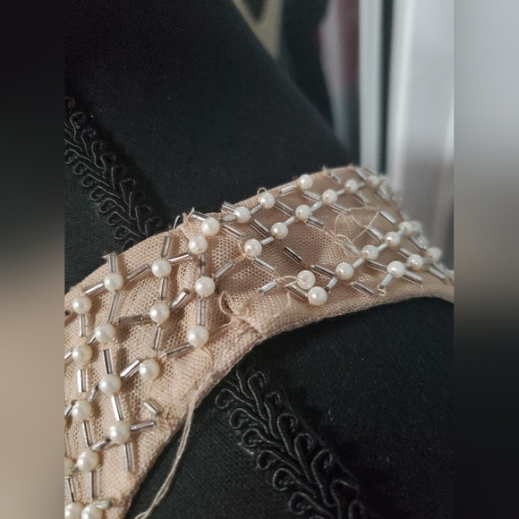 Adrianna Papell Creme Pearl Beaded Maxi Dress Sz 2 New with tags - Picture 3 of 11